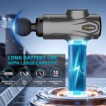 YANRAN Deep Tissue Massage Gun Portable, Percussion Massage Gun with 7 Levels & 6 Massage Heads, Electric Massager for Muscles Pain Relief, Gifts for Men Women Athletes for Sports and Relaxation