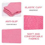 Zhamate 6 Pairs Non Slip Yoga Gloves for Women Fingerless Pilates Gloves for Gym Exercise Fitness Workout