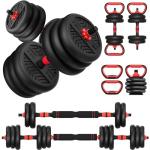 Adjustable Weights Dumbbells Set, Free Weights Workout Equipment Used as Barbell/Kettlebells/Push up Stand, Fitness Workout Equipment for Home Gym for Youth,Women/Men, 20lb (10lb*2)