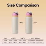 Owala FreeSip Insulated Stainless Steel Water Bottle with Straw, BPA-Free Sports Water Bottle, Great for Travel, 24 Oz, Daybreak