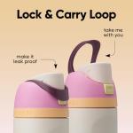 Owala FreeSip Insulated Stainless Steel Water Bottle with Straw, BPA-Free Sports Water Bottle, Great for Travel, 24 Oz, Daybreak