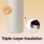 Owala FreeSip Insulated Stainless Steel Water Bottle with Straw, BPA-Free Sports Water Bottle, Great for Travel, 24 Oz, Daybreak