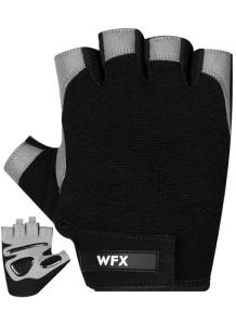 WFX Gym Gloves Training Weight Lifting Gloves for Men Women Wrist Support Padded Extra Grip Palm Protection Fitness Workout Gloves Cycling,Hanging,Pull ups,Breathable (Short Wrist, M)