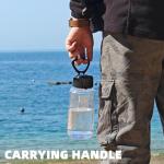 Fanhaw 32 Oz Clear Tritan Water Bottle with Chug Lid, BPA-free, Wide Mouth, Leak Proof - for Gym, Travel, Home, School, Office (Clear&White)