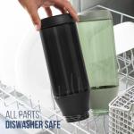 Mungoone Water Bottle, 49oz Motivational Sports Water Bottle with Handle -Tritan, BPA Free, Leakproof, Wide Mouth, Water Bottle with Fast-Flow Spout Lid for Gym, School, Office, Travel