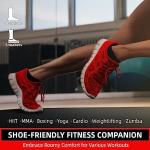 GymCope Large Exercise Mat for Home Workout,12‘x6’/10'x6'/9'x6'/8'x6'/7'x5'/6'x4' (7mm) Extra Thick Workout Mat, High-Density Gym Mat for Cardio, Jump Rope, MMA, Weights (Shoe-Friendly)