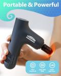 CAREKING 3-in-1 Detachable Massage Gun Deep Tissue, Ergonomic Extension Handle Back Massager for Pain Relief, Portable Percussion Muscle Massager for Shoulder, Thigh, Waist & Neck