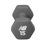 New Balance Dumbbells Hand Weights (Single) - Neoprene Exercise & Fitness Dumbbell for Home Gym Equipment Workouts Strength Training Free Weights for Women, Men (15 Pound), 15lb