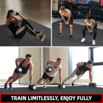 GymCope Extra Large Exercise Mat, 10'x6'/9'x6'/8'x6'/7'x5'/6'x4'(8mm) Thick Workout Mat for Home Gym & Garage Flooring, Shoe-Friendly, High-Density, MMA, HIIT, Weight Lifting, Cardio&Strength