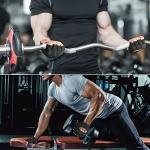 RYMNT Minimal Weight Lifting Gloves,Short Micro Workout Gloves Grip Pads with Full Palm Protection & Extra Grip for Men Women Weightlifting,Gym,Exercise Training.BK-Large