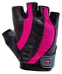 Harbinger Women's Pro Gloves with Vented Cushioned Leather Palm for Weightlifting, Training, Fitness, and Gym Workouts Medium