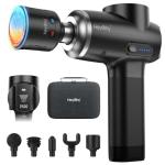 HEYCHY Percussion Massage Gun Deep Tissue with Heat and Cold, Portable Handheld Muscle Massager, Percussion Back Body Masajeador 12mm Amplitude for Athletes, Runner, Gifts for Men Women