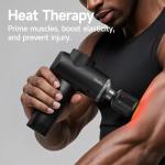HEYCHY Percussion Massage Gun Deep Tissue with Heat and Cold, Portable Handheld Muscle Massager, Percussion Back Body Masajeador 12mm Amplitude for Athletes, Runner, Gifts for Men Women