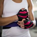 Harbinger Women's Pro Gloves with Vented Cushioned Leather Palm for Weightlifting, Training, Fitness, and Gym Workouts Medium