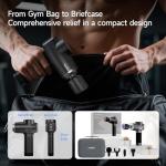 HEYCHY Percussion Massage Gun Deep Tissue with Heat and Cold, Portable Handheld Muscle Massager, Percussion Back Body Masajeador 12mm Amplitude for Athletes, Runner, Gifts for Men Women