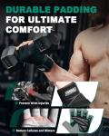 Trideer Workout Gloves for Men, Weight Lifting Gloves with Wrist Wrap Support, Full Palm Protection & Extra Grips for Weightlifting, Exercise, Cross Training, Fitness, Pull-up