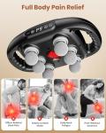 6-Head Massage Gun, Deep Tissue Back Massager with 9 Adjustable Intensities & 9 Modes, Electric Percussion Massager, Gun Tool for Back/Shoulders/Legs/Arms/Neck (6 Head)