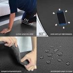 Hatha Yoga Large TPE Yoga Mat 6'x4'x1/2" Extra Thick Non-Slip Exercise Mat - for Yoga Pilates & Home Gym Workouts(Black)