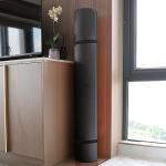 Hatha Yoga Large TPE Yoga Mat 6'x4'x1/2" Extra Thick Non-Slip Exercise Mat - for Yoga Pilates & Home Gym Workouts(Black)