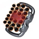 HYUVCX 24 Head Massage Gun Set, Massage Gun Deep Tissue Portable with 9 Modes 99 Intensities, Red Light Massager for Legs, Waist, Neck, Back, Buttocks Muscles Pain Relief (Gray)