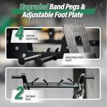 Major Fitness Squat Machine Weight Stack Set with Cable Crossover System, Multi-Function Squat Rack Power Cage, Heavy-Duty Fitness Equipment for Strength Training and Full-Body Workouts