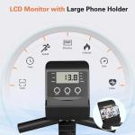 Goimu Recumbent Exercise Bike, Stationary Bikes for Home Magnetic Recumbent Bike with Adjust Seat for Adults Seniors, 300LB Capacity & 8-level Resistance, LCD Monitor and Heart Rate Handle