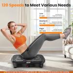 AXV Vibration Plate Fitness Platform Exercise Machine Vibrating Lymphatic Drainage Shaking Full Body Shaker Workout Vibrate Stand Shake Board Sport Gym for Weight Loss Fat Burner for Women Men