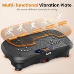 AXV Vibration Plate Fitness Platform Exercise Machine Vibrating Lymphatic Drainage Shaking Full Body Shaker Workout Vibrate Stand Shake Board Sport Gym for Weight Loss Fat Burner for Women Men