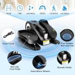 AODI Under Desk Elliptical Machine, Ellipse Leg Exerciser for Seniors Adults, Adjustable Speeds Elliptical Trainer with Remote Control, Quiet & Portable Mini Seated Pedal Exerciser for Home Office Use