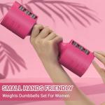 Sportneer Adjustable Dumbbells Hand Weights Set: 5 lb Dumbbell Set of 2 Each 2lb 3lb 4lb 5lb Free Weights Fast Adjust Weight 4 In 1 Weights Dumbbells Set for Women Men Home Gym Exercise Training