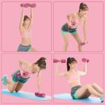 Sportneer Adjustable Dumbbells Hand Weights Set: 5 lb Dumbbell Set of 2 Each 2lb 3lb 4lb 5lb Free Weights Fast Adjust Weight 4 In 1 Weights Dumbbells Set for Women Men Home Gym Exercise Training