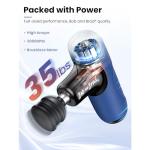 BOB AND BRAD Q2 Mini Massage Gun, Pocket-Sized Deep Tissue Massager, FSA Portable Percussion Muscle Massager Gun, Ultra Small & Quiet Travel Massage Gun for Pain Relief, HSA Eligible