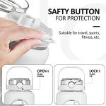 BLUEGO 64oz Glass Water Bottles with Straw Time Marker Half Gallon Large Motivational Water Bottle with Silicone Sleeve 2 Liter Large Glass Water Jug for Gym, Sports& Workout, Daily, White