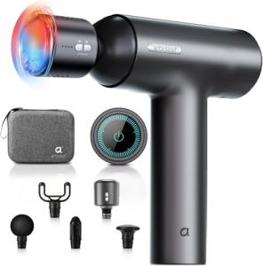 arboleaf Thermacool Massage Gun with Heat and Cold, 6 Speeds Muscle Massage Gun Deep Tissue with Case, Powerful Percussion Massager for Home Gym Office Muscle Back Pain Relief, Gift