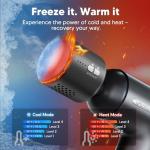arboleaf Thermacool Massage Gun with Heat and Cold, 6 Speeds Muscle Massage Gun Deep Tissue with Case, Powerful Percussion Massager for Home Gym Office Muscle Back Pain Relief, Gift