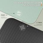 PAIDU Foldable Fitness Yoga Mat | 2/5" (10MM) Extra Thick | SGS Certified Non-Slip TPE | 76x26" Extra Long-Wide | Portable & Easy Store | for Yoga, Pilates, Home Gym & Full-Body Workouts (Matcha green + black)