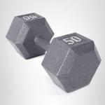CAP Barbell Cast Iron Hex Dumbbell, Single, 50 lb
