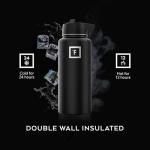 Iron Flask 32 Oz Insulated Water Bottle with 3 Lids