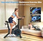 CHAOKE Quiet Magnetic Resistance Exercise Bike for Home
