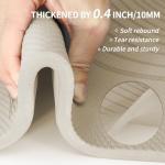 PAIDU Large Yoga Mat-72’x36’x0.4’ Extra Width ＆ Thick,Comfortable,Non-Slip Exercise Mat-Works Great on All Floor for Stretching,Yoga Studio,Gym or Home Workouts (Beige)