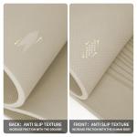 PAIDU Large Yoga Mat-72’x36’x0.4’ Extra Width ＆ Thick,Comfortable,Non-Slip Exercise Mat-Works Great on All Floor for Stretching,Yoga Studio,Gym or Home Workouts (Beige)