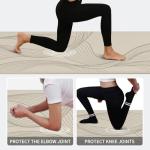 PAIDU Large Yoga Mat-72’x36’x0.4’ Extra Width ＆ Thick,Comfortable,Non-Slip Exercise Mat-Works Great on All Floor for Stretching,Yoga Studio,Gym or Home Workouts (Beige)