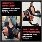 FITNESS FORCE Ventilated Gym Gloves for Men with Built-in Wrist Support for Workouts Weightlifting Gloves Workout Gloves for Women Exercise Fitness Gloves Perfect for Powerlifting, Cross Training