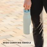 Simple Modern Water Bottle with Straw lid | Insulated Stainless Steel Thermos | Reusable Travel Water Bottles for Gym & Sports | Leak Proof & BPA Free | Mesa Collection | 34oz, Almond Birch