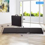 Gymnastics Tumbling Mats Portable Gymnastics Mat 3 Folding Tumbling Mat 2'x6'x1.6"Thick Yoga Mat PU Leather Exercise Mat with Carrying Handles for home Workout outdoor Yoga Gymnastic