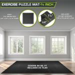 Extra Thick Interlocking Exercise Mat - 96 Sq Ft