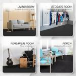 Yes4All Interlocking Foam Gym Floor Mats - Black