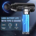 cotsoco Massage Gun, Muscle Massage Gun Deep Tissue Back Massager for Pain Relief, 20 Speeds Portable Electric Massage Device with Silent Brushless Motor, Suitable for Gym Office Home Travel(Black)