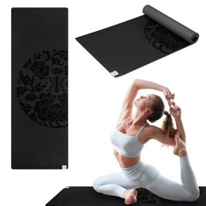 Gaiam Premium Non-Slip Exercise Mat - Black