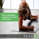 Gaiam Premium Non-Slip Exercise Mat - Black
